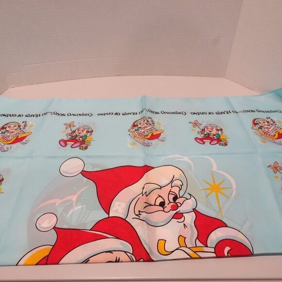 Vintage Christmas Scarf 1987 Glentex American Lung Association Christmas Seals - Picture 4 of 6